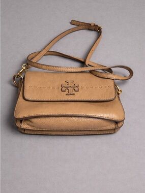 Tory Burch Brown Leather McGraw Crossbody bag